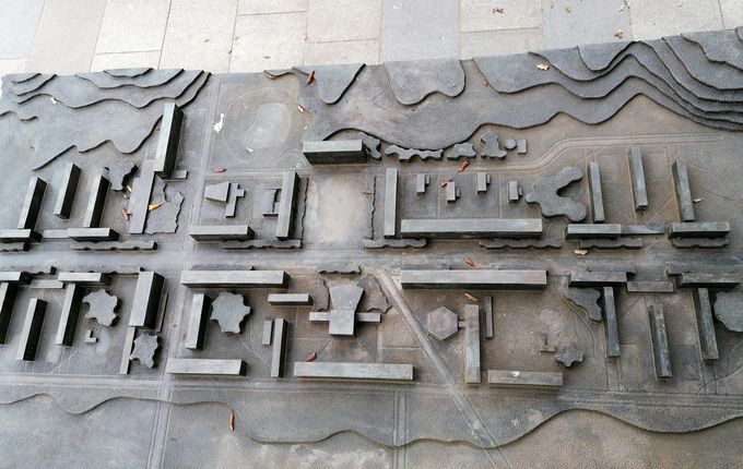 . Model of the original plan of Nova Gorica. &copy;Photo: Blaž Kosovel