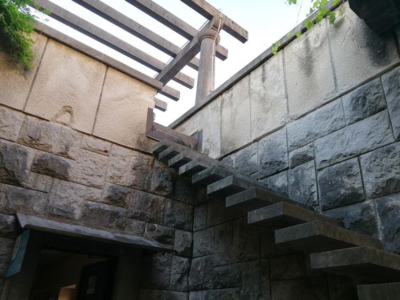 . Stairs in the municipality atrium. &copy;Photo: Blaž Kosovel