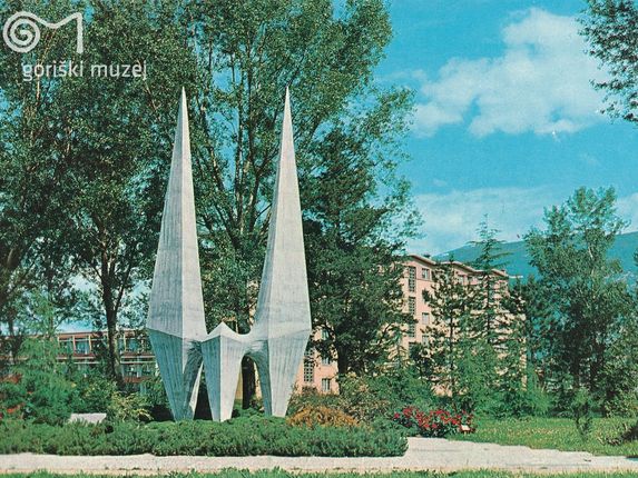 . Icarus – monument to Edvard Rusjan, early 60s. Sculptor: Janez Lenassi.
 &copy;From the collection of the Goriški muzej Kromberk - Nova Gorica (Goriška museum).