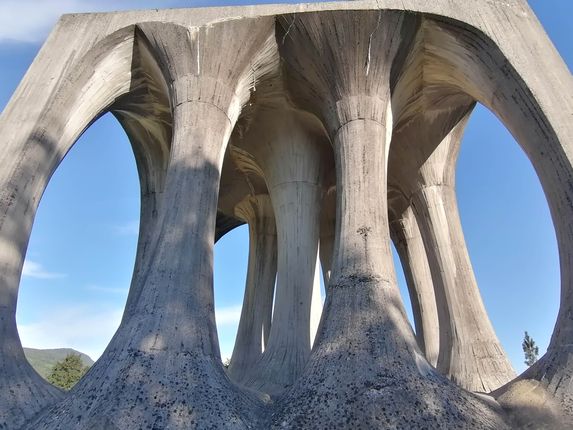 . Monument to the Fallen Fighters in Ilirska Bistrica (1965), by Janez Lenassi &copy;Photo: Blaž Kosovel