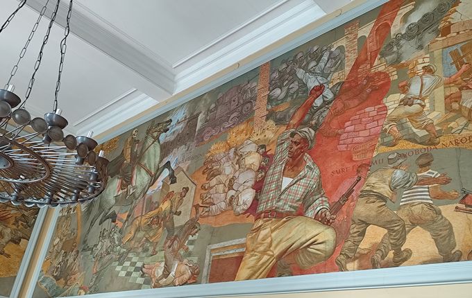 Freska zgodovine Primorske, avtor: Slavko Pengov. Foto: Blaž Kosovel.  