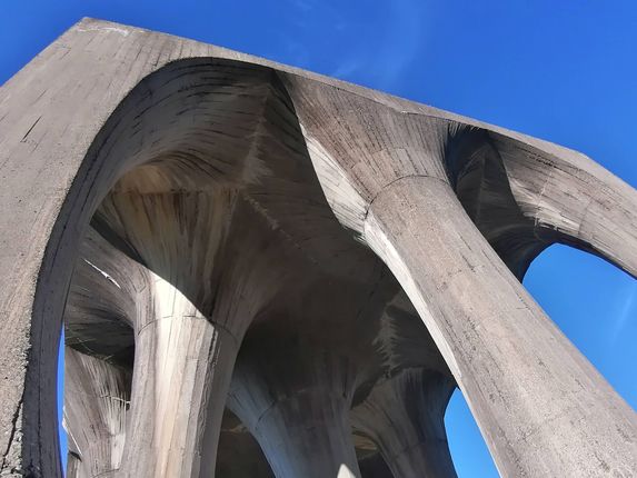 . Monument to the Fallen Fighters in Ilirska Bistrica (1965), by Janez Lenassi &copy;Photo: Blaž Kosovel