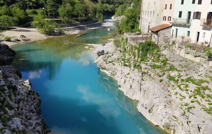 . Reka Soča pri Kanalu. &copy;Foto: Blaž Kosovel