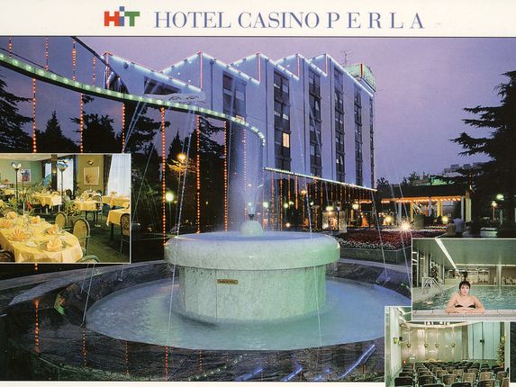 .  &copy;From the collection of Regional Archive in Nova Gorica - PANG 667 Zbirke razglednic krajev Nova Gorica - Casino hotel Perla, 1999